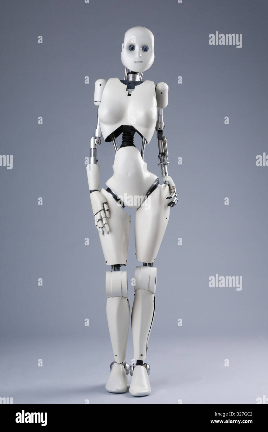 Robot femme mannequin. Banque D'Images