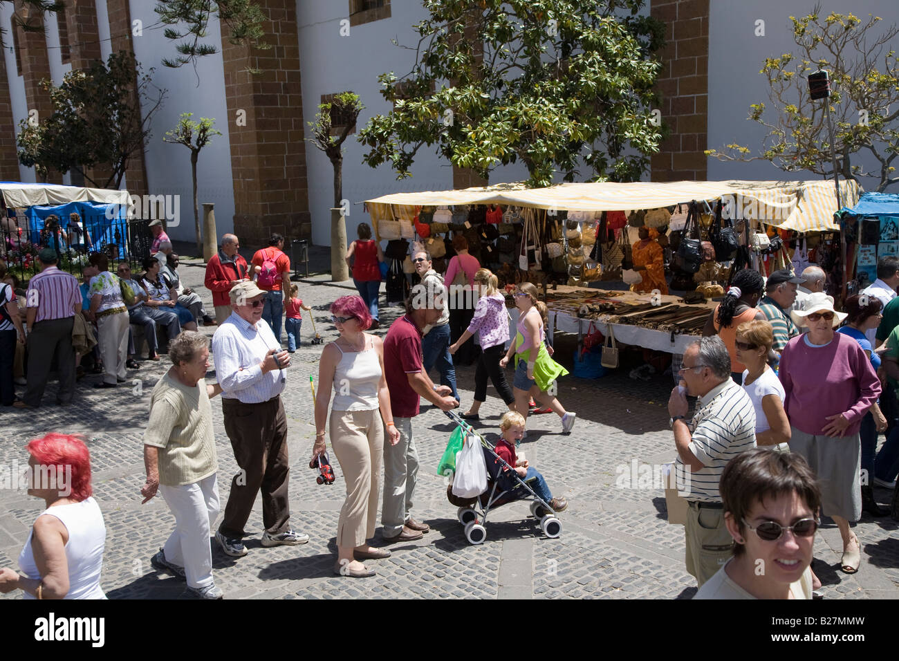 Marché dimanche Teror Gran Canaria Espagne Banque D'Images