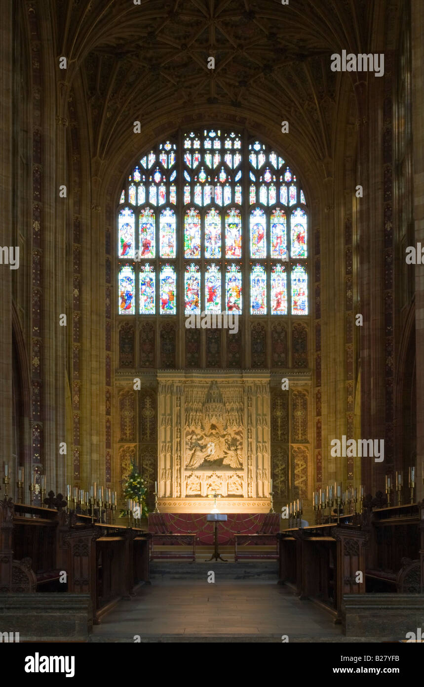 L'église de l'abbaye de St Mary the Virgin à Sherborne Dorset Banque D'Images