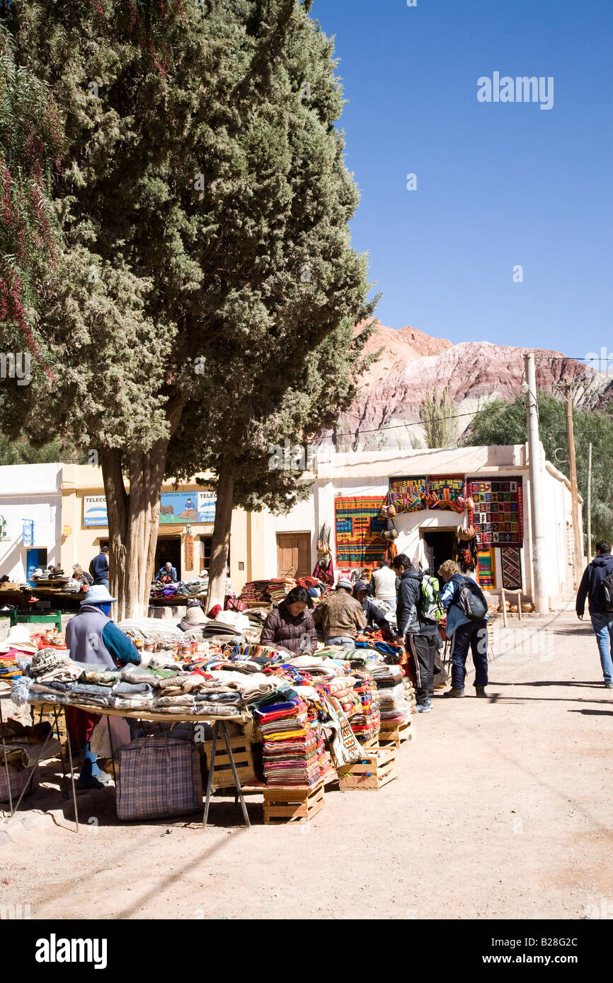 Purmamarca, Province de Jujuy, Argentine Banque D'Images