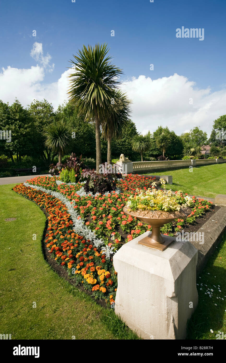 UK de Tyne et Wear Sunderland Mowbray Park Gardens fleurs colorées Banque D'Images