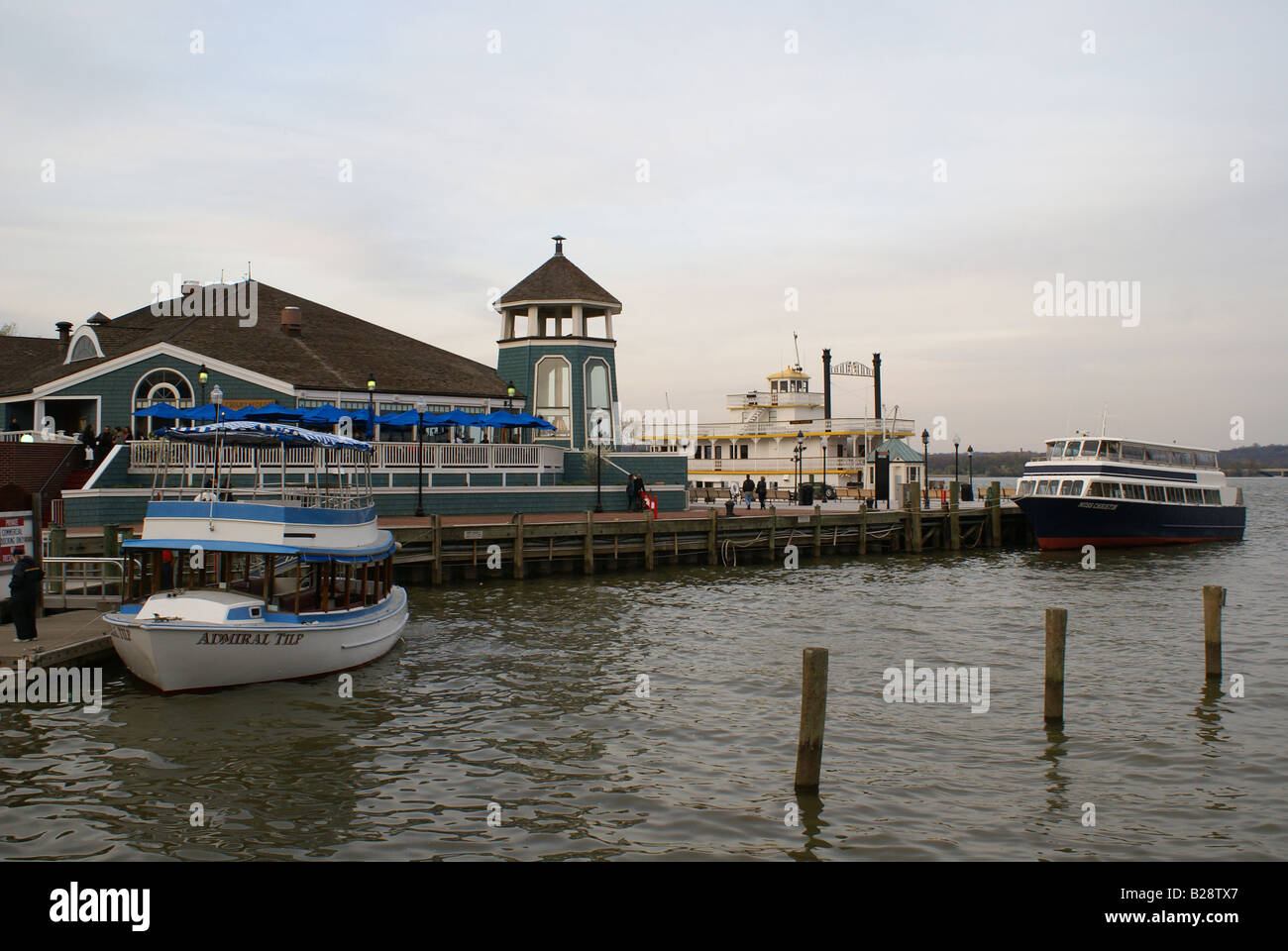 Restaurants sur la côte, Alexandria, VA Banque D'Images