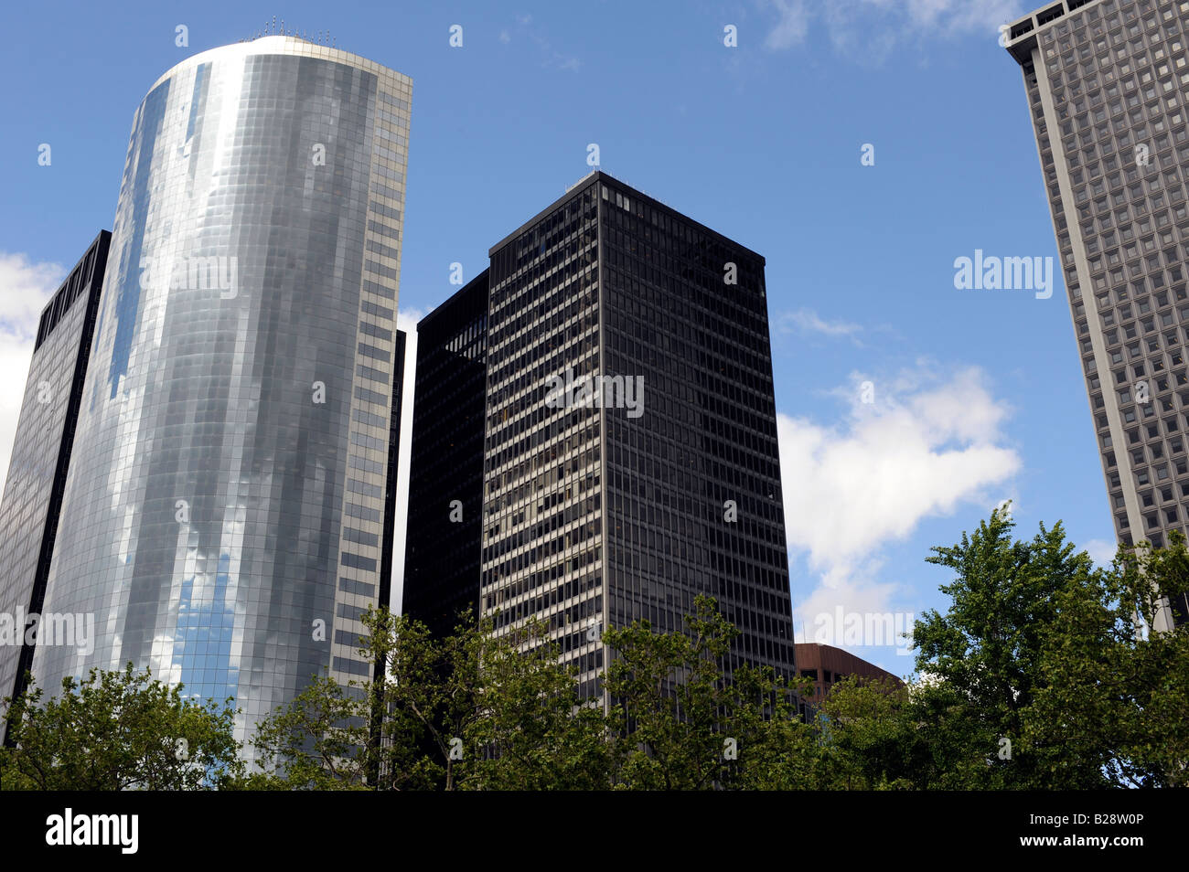 Trois gratte-ciel de New York Banque D'Images