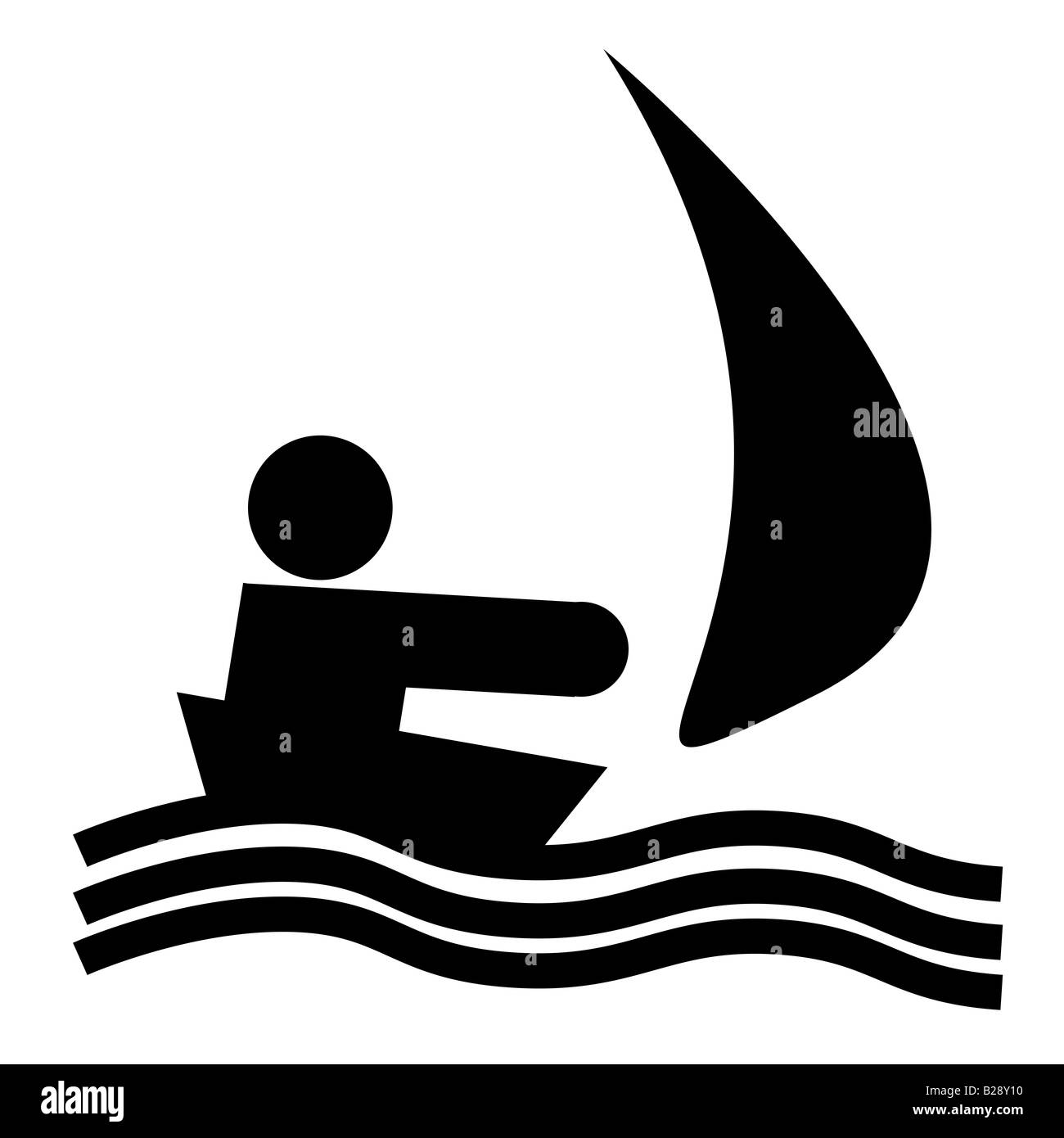 logo de la voile Banque D'Images