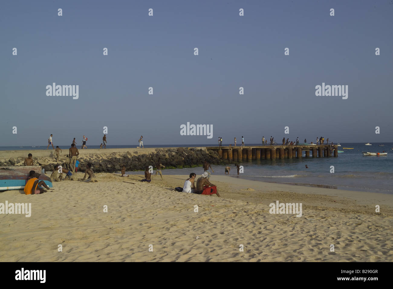 L'île de Santa Maria de Sal au Cap Vert Banque D'Images