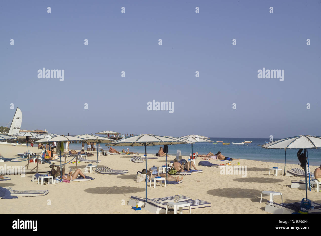 L'île de Santa Maria de Sal au Cap Vert Banque D'Images