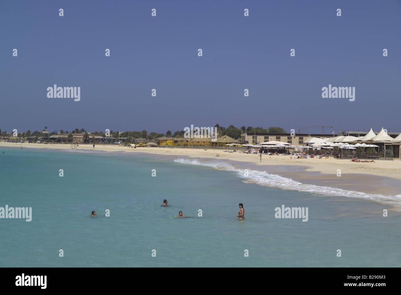 Santa Maria Beach Île de Sal au Cap Vert Banque D'Images