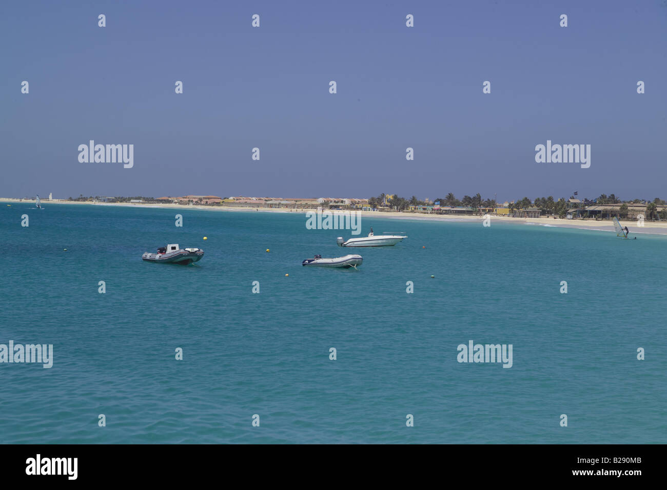 Santa Maria Beach Île de Sal au Cap Vert Banque D'Images