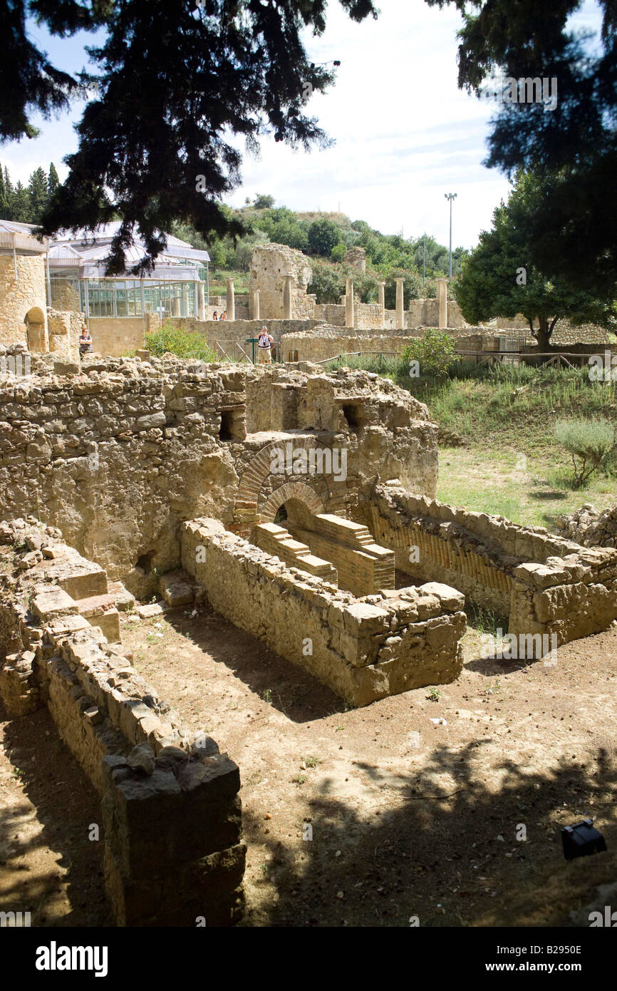 Villa Romana del Casale près de Piazza Armerina Sicile Banque D'Images