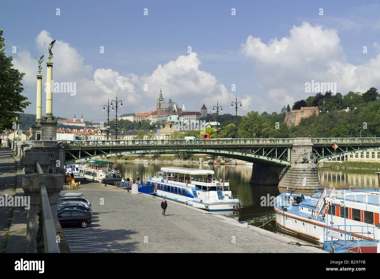 La Vltava Prague Ref WP TARU 000728051 Date 26112007 CRÉDIT OBLIGATOIRE Sem - Allemand Photos du Monde Banque D'Images