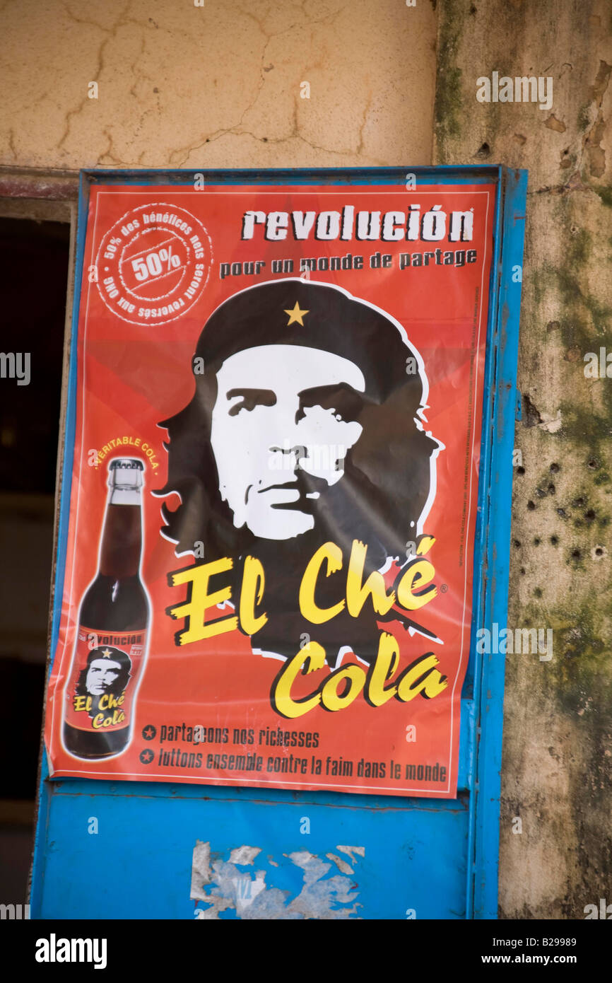 Che Guevara Poster Ségou Mali Date 0404 2008 réf : ZB573 1119170044 CRÉDIT OBLIGATOIRE Sem - Allemand Photos du Monde Banque D'Images