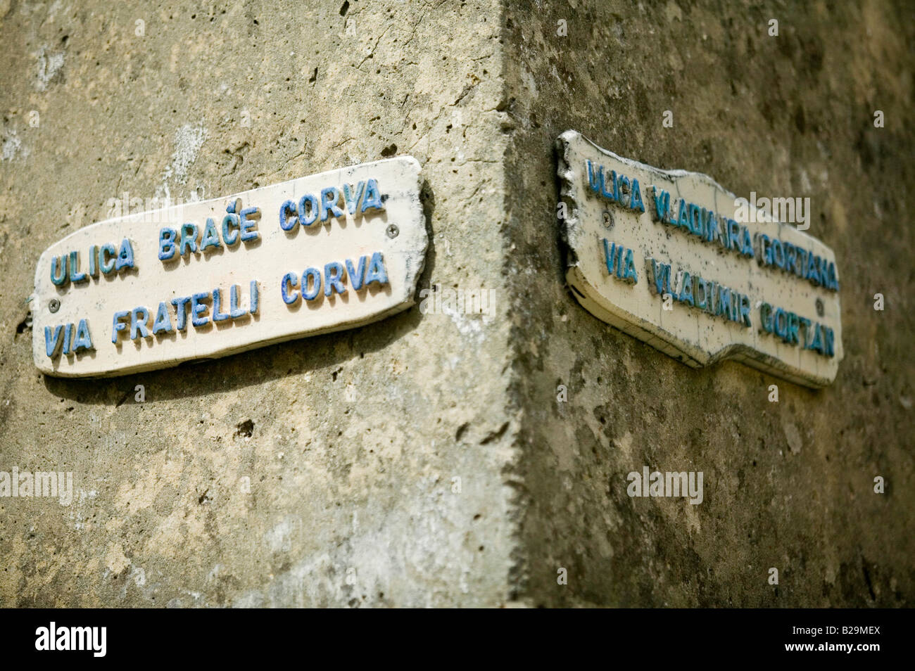 Croatie La ville de zone Istira Grozajan Banque D'Images