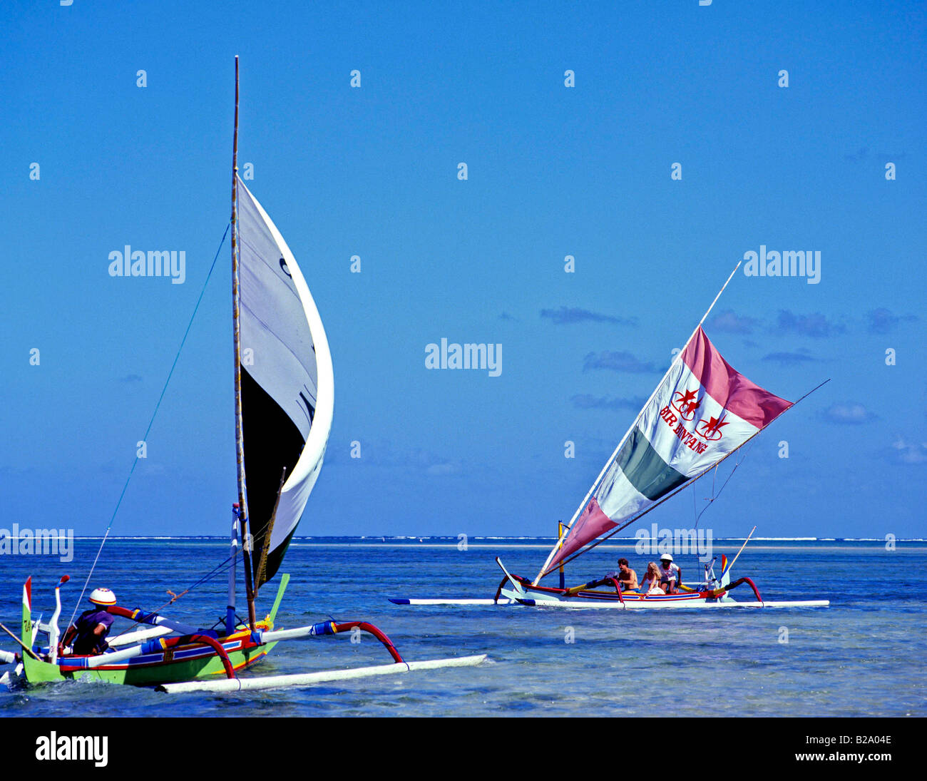 Outrigger boats Bali Indonesia Date 28 03 2008 WP Ref B548 1116530049 CRÉDIT OBLIGATOIRE Sem - Allemand Photos du Monde Banque D'Images