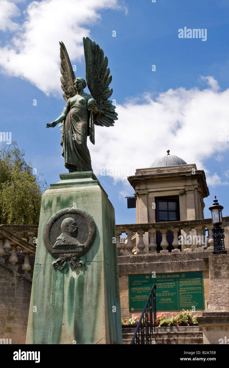 Statue Angel dans la Parade Gardens, Baignoire Banque D'Images