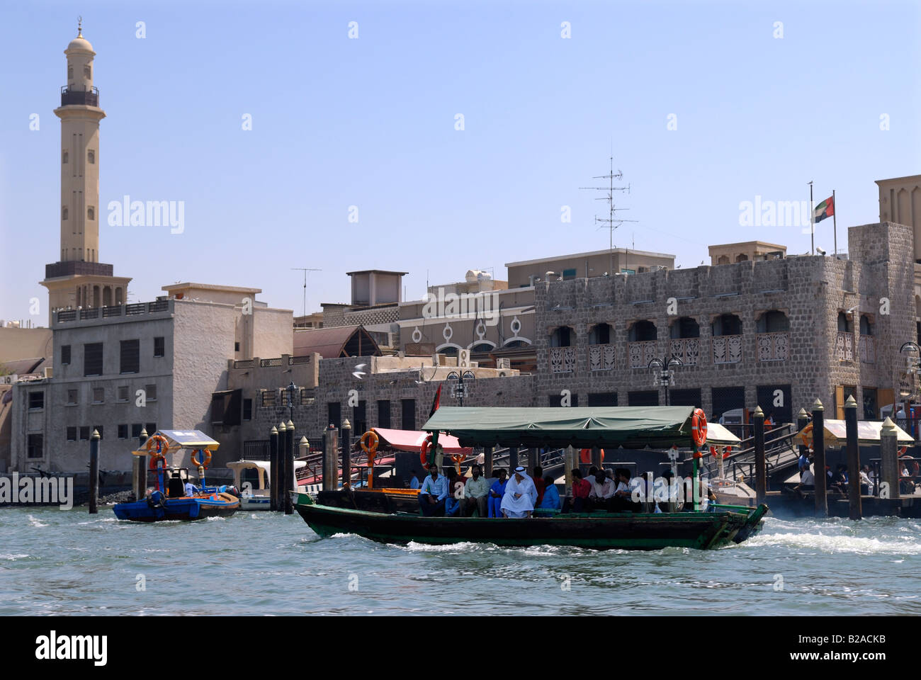 Les bateaux-taxis la Crique de Dubaï Émirats Arabes Unis Banque D'Images