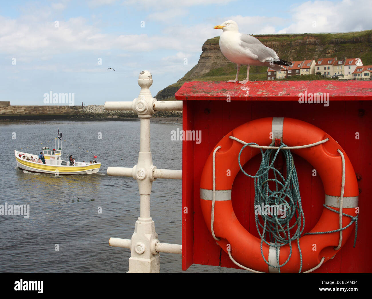 Le port de Whitby, Whitby, North Yorkshire, Angleterre, Royaume-Uni Banque D'Images