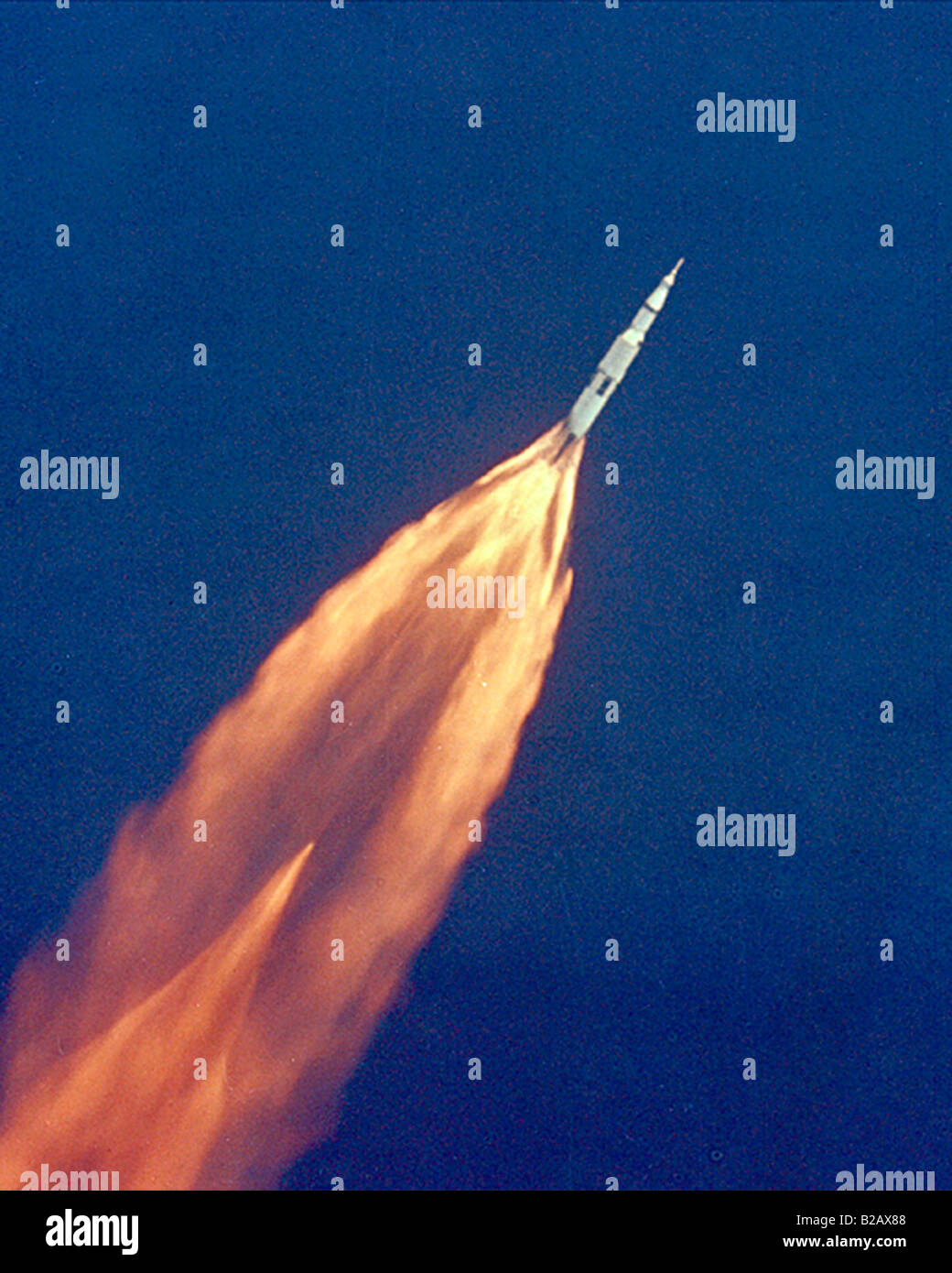 Lancement d'Apollo 11 Lunar Landing Mission vers la lune Banque D'Images