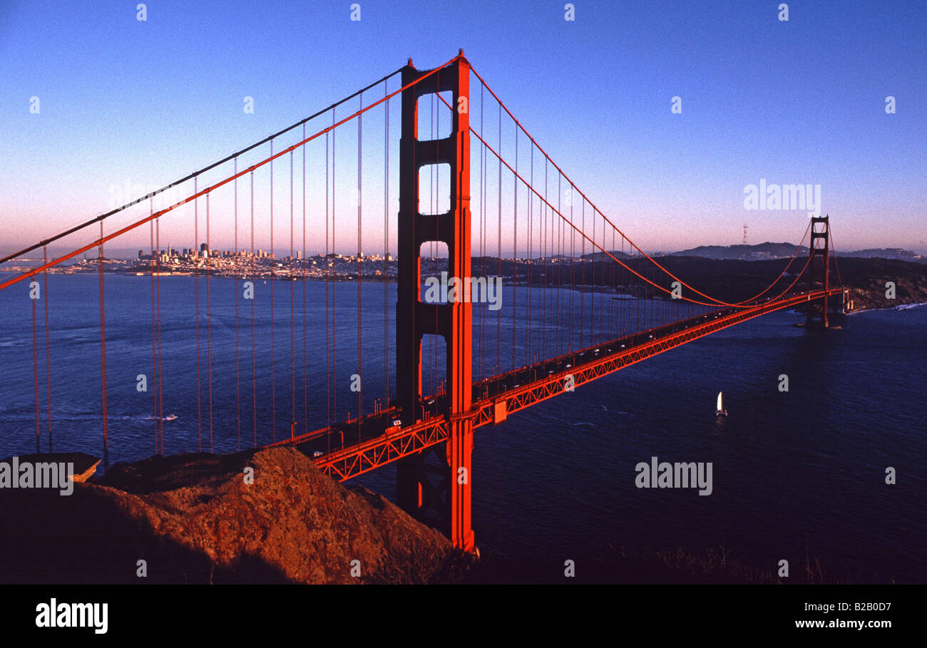 Golden Gate Bridge San Francisco California Banque D'Images