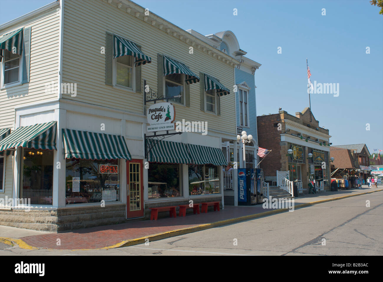 Delaware Avenue à Put in Bay en Ohio Banque D'Images