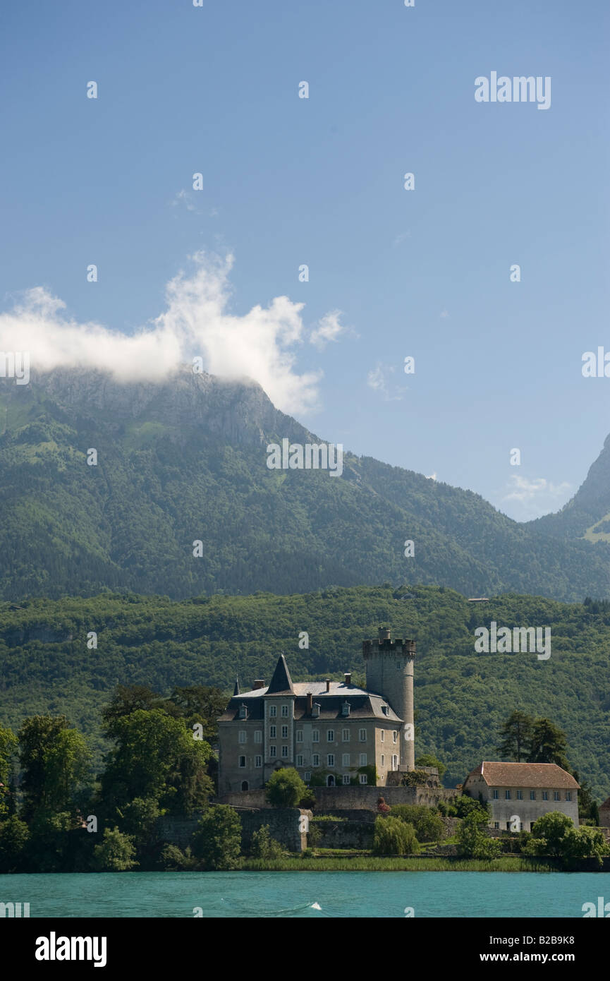 Duingt Château Lac Annecy haute savoie france Banque D'Images