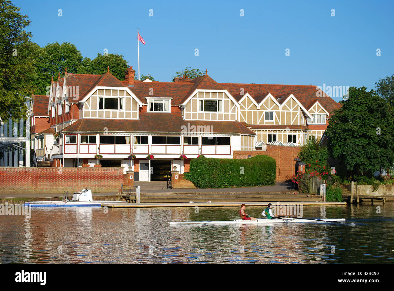 Club d'Aviron Leander, Tamise, Henley-on-Thames, Oxfordshire, Angleterre, Royaume-Uni Banque D'Images Club d'Aviron Leander, Tamise, Henley-on-Thames, Oxfordshire, Angleterre, Royaume-Uni Banque D'Images