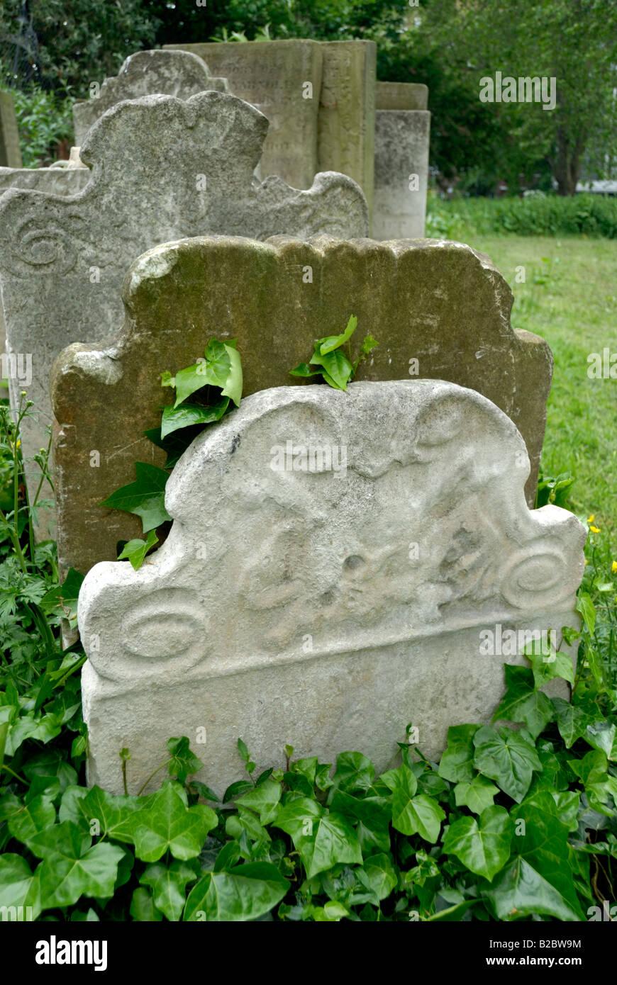 Années 1800, tombstone, Saint Pancras Churchyard London Banque D'Images
