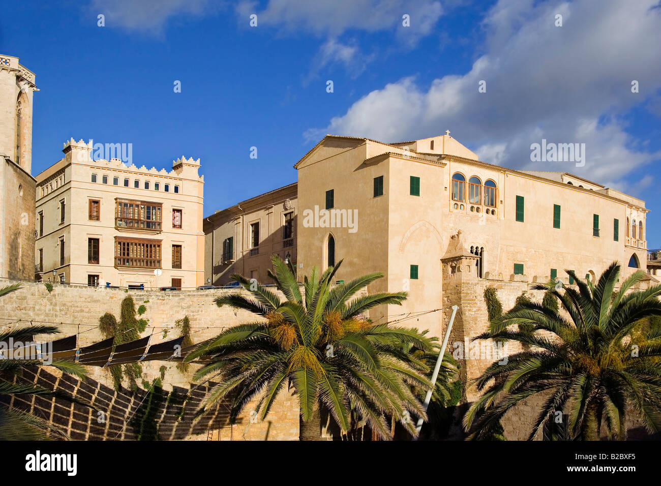 Palais épiscopal et Kathedral, Palma de Majorque, iles baleares espagne, Europe Banque D'Images
