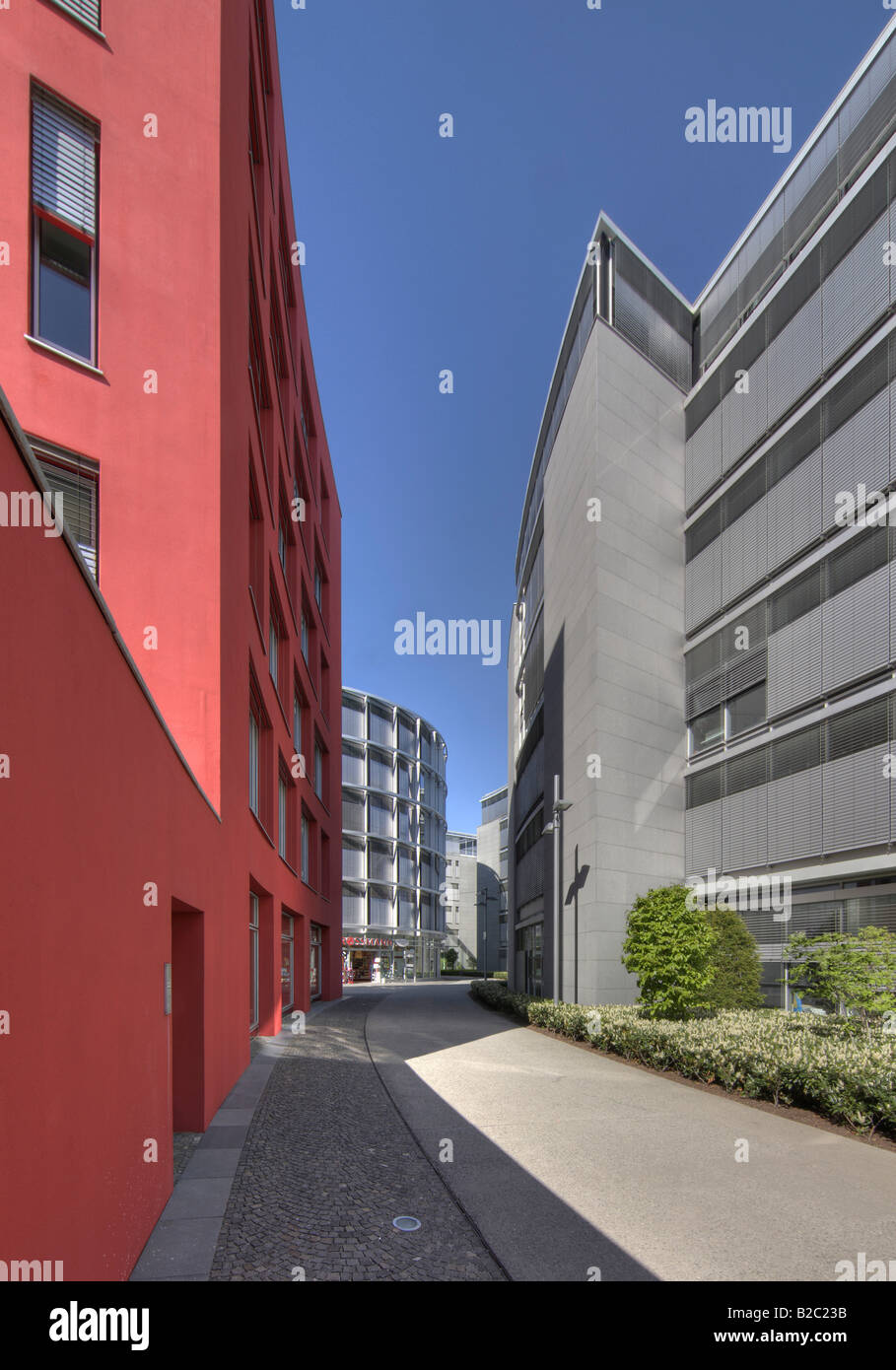 L'architecture moderne, Theresienhoehe, Munich, Bavière, Allemagne Banque D'Images