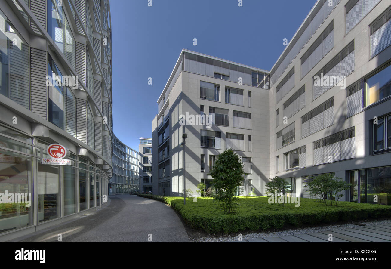 L'architecture moderne, Theresienhoehe, Munich, Bavière, Allemagne Banque D'Images