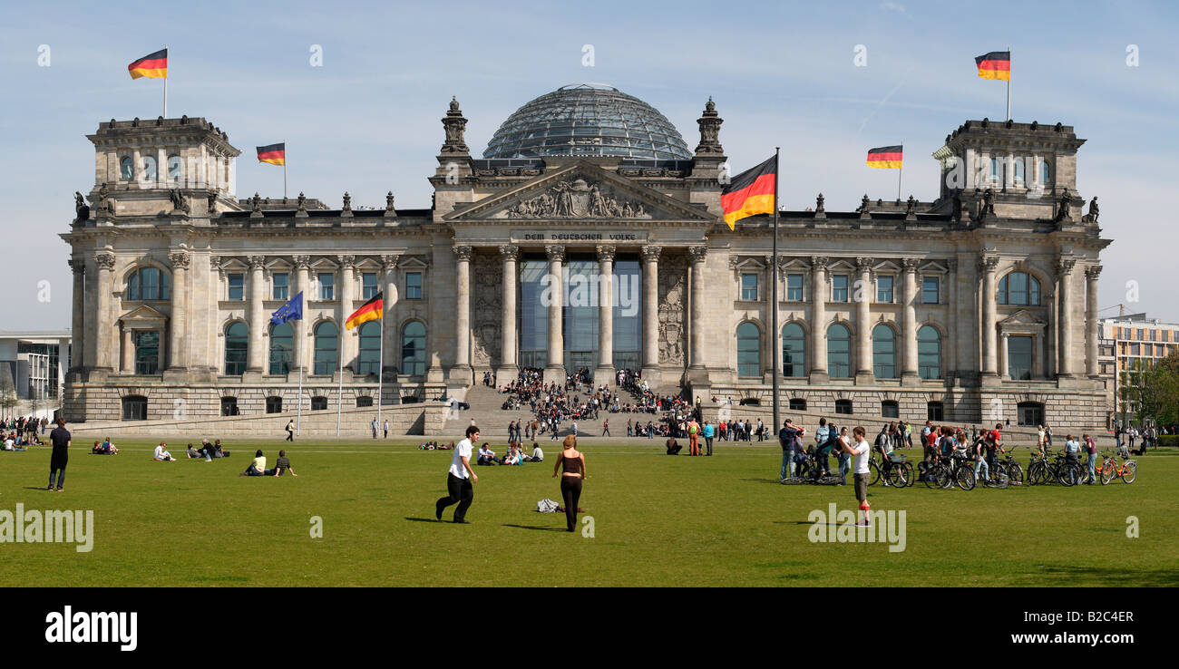 Bâtiment du Reichstag, Regierungsviertel, Berlin, Germany, Europe Banque D'Images