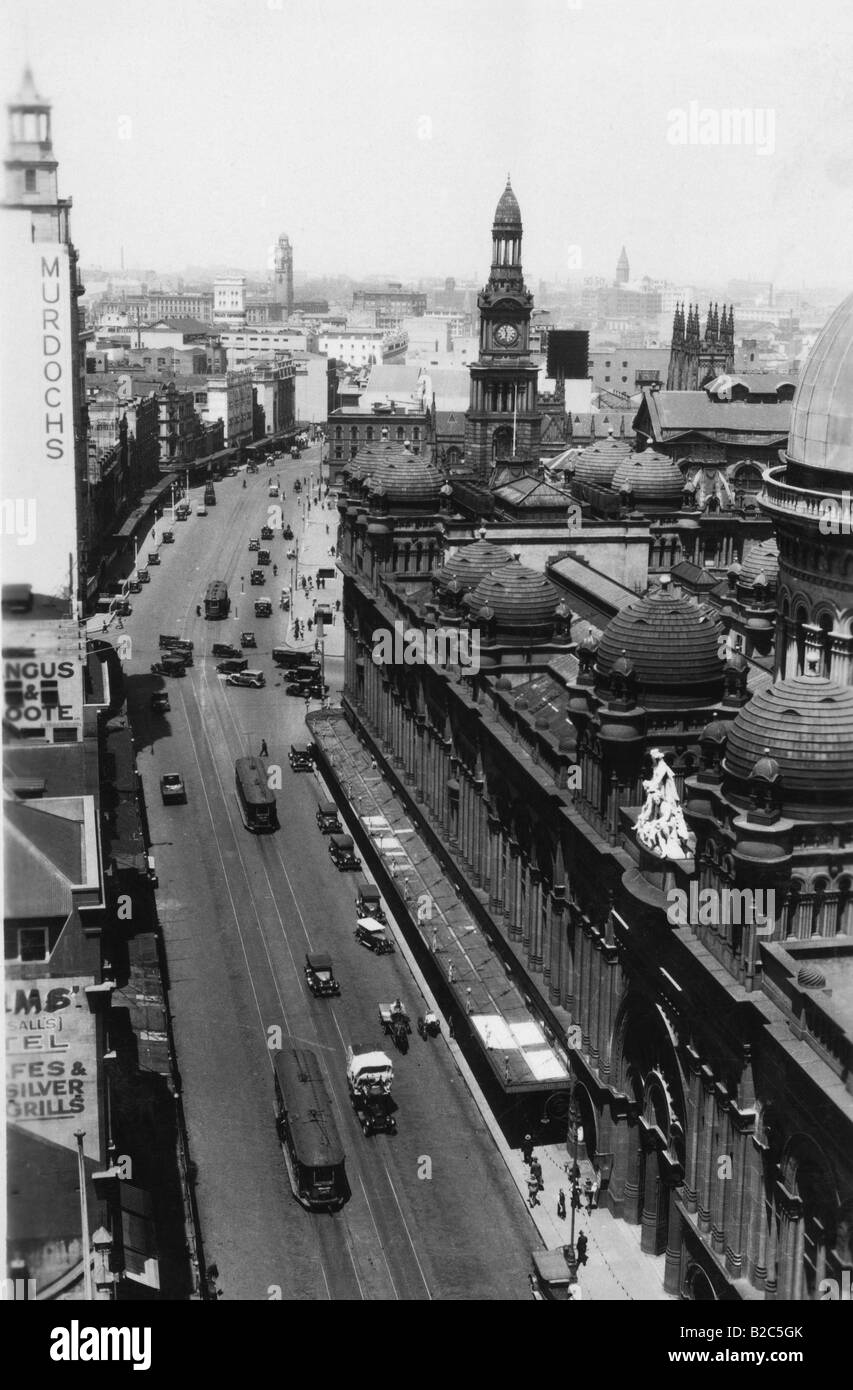 Voir l'historique de Sydney à partir de 1900 environ, Sydney, Australie Banque D'Images