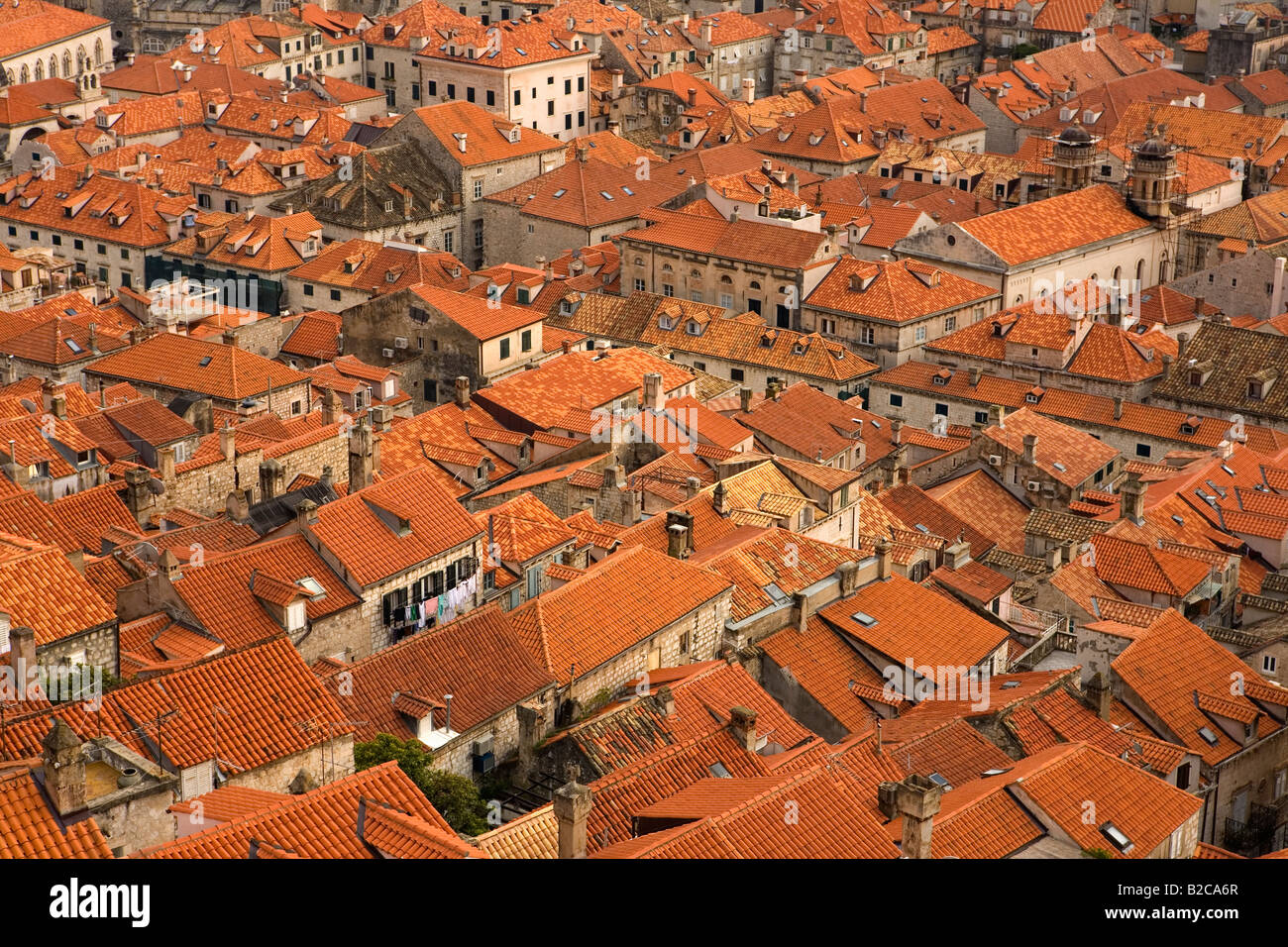 Des toits, Dubrovnik, Croatie Banque D'Images