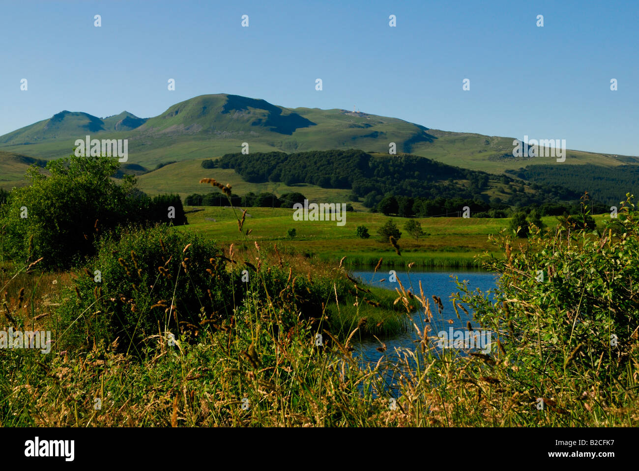 Vue du Massif de Sancy, Auvergne, France Banque D'Images