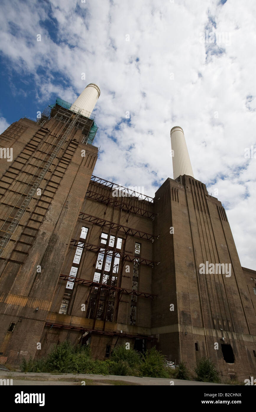 Battersea Power Station cheminées London England Banque D'Images