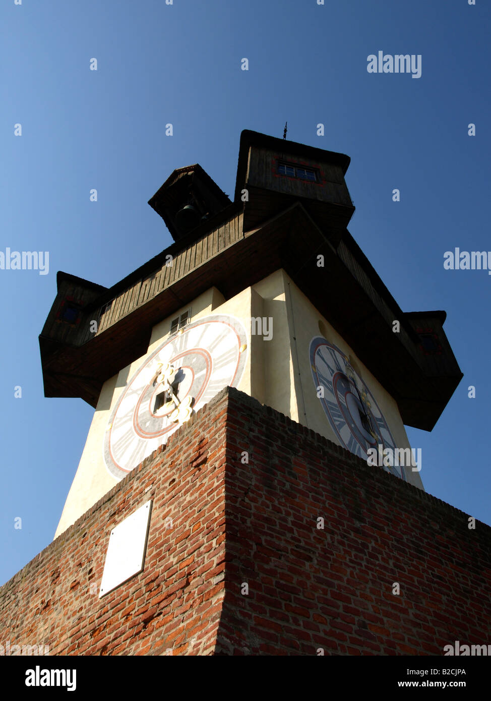 Building Uhrturm Graz Banque D'Images