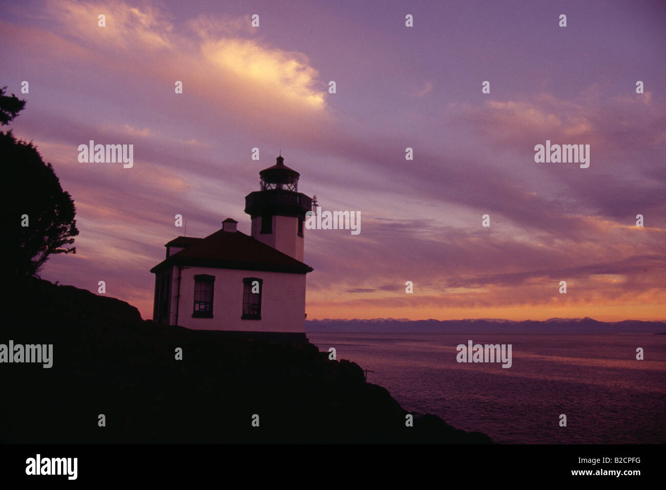 Four à chaux phare des îles San Juan Island dans l'État de Washington Banque D'Images