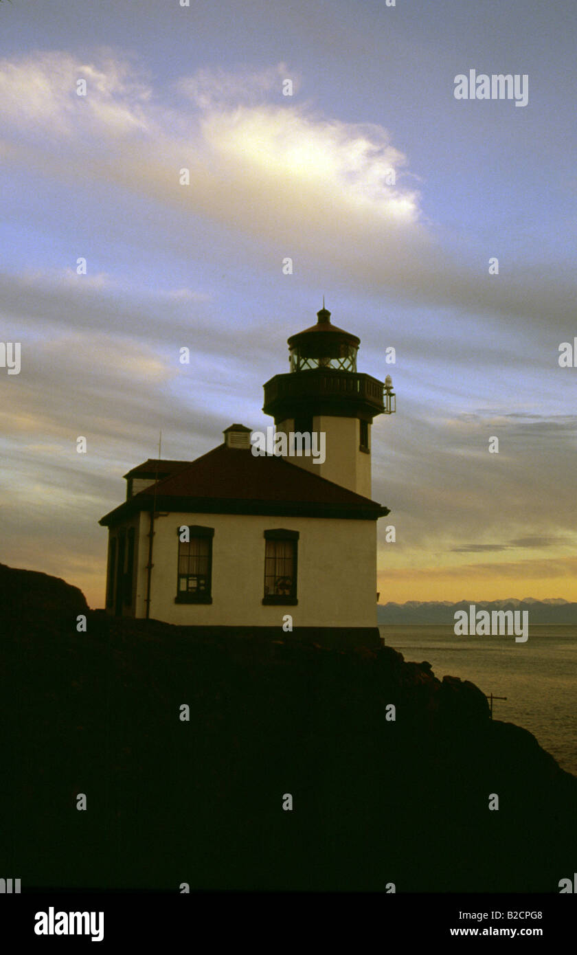 Four à chaux phare des îles San Juan Island dans l'État de Washington Banque D'Images