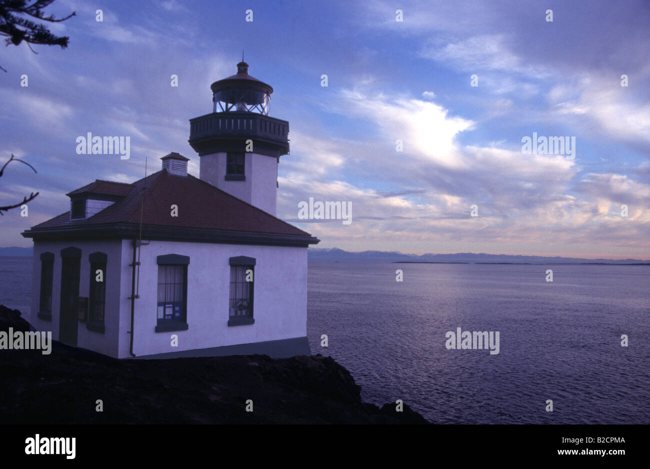 Four à chaux phare des îles San Juan Island dans l'État de Washington Banque D'Images