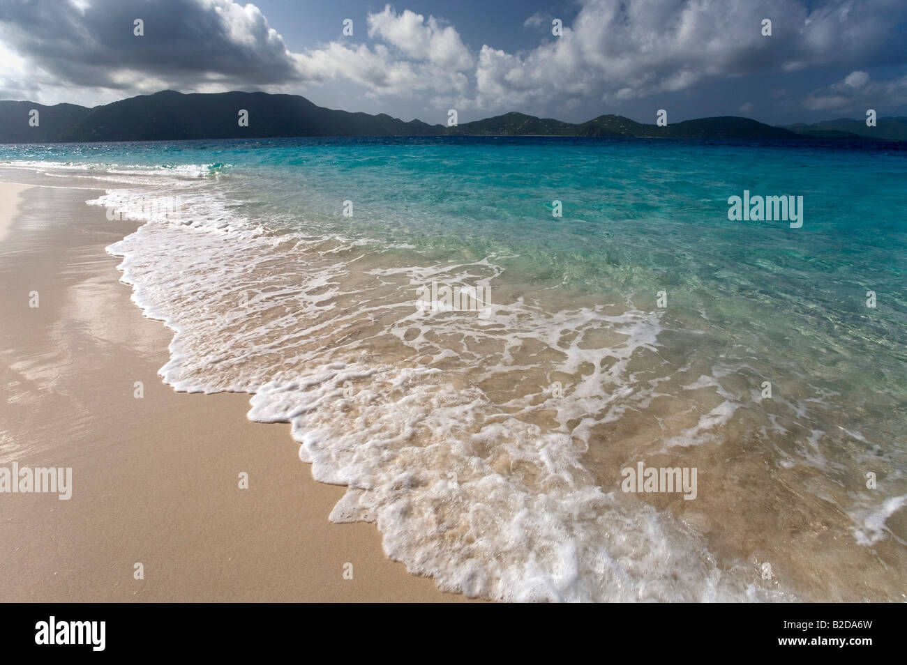 L'île de Sable aux Iles Vierges Britanniques Banque D'Images