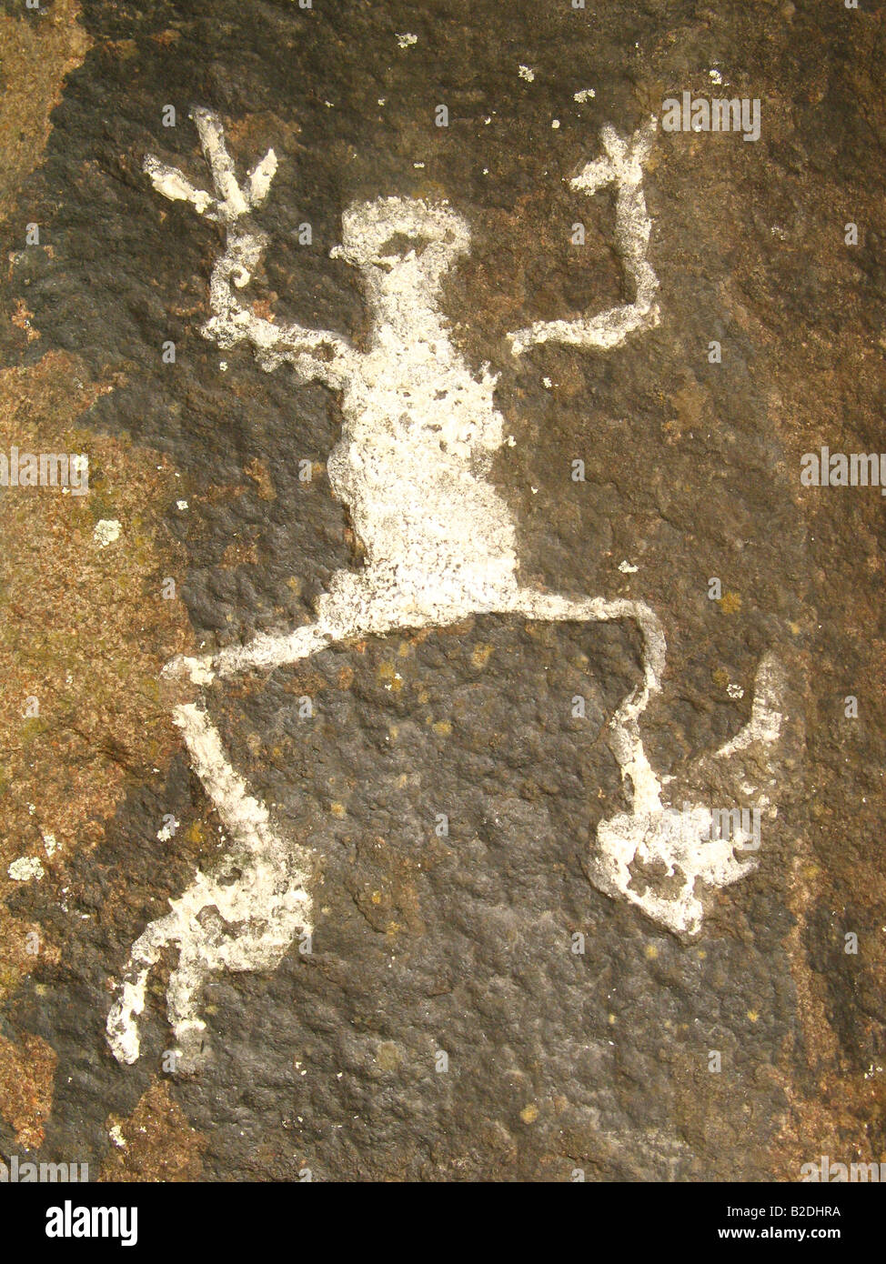 Pétroglyphes de Guri, Venezuela. Art Rupest Petroglifos del Guri, Venezuela. Galeria de Arte Nacional, Caracas Banque D'Images