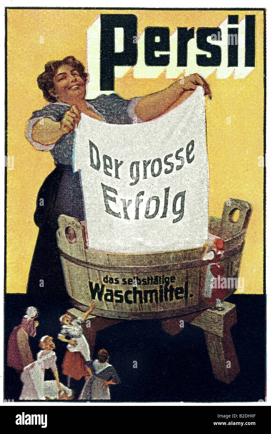 Trading stamp Persil der grosse Erfolg das selbsttätige Waschmittel Waschzuber Banque D'Images