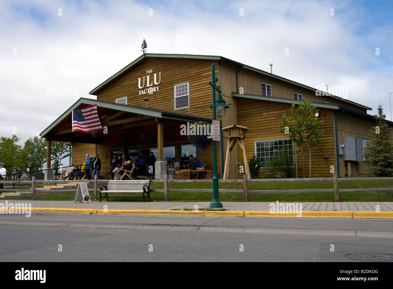 Usine ulu d'Anchorage, en Alaska. Banque D'Images