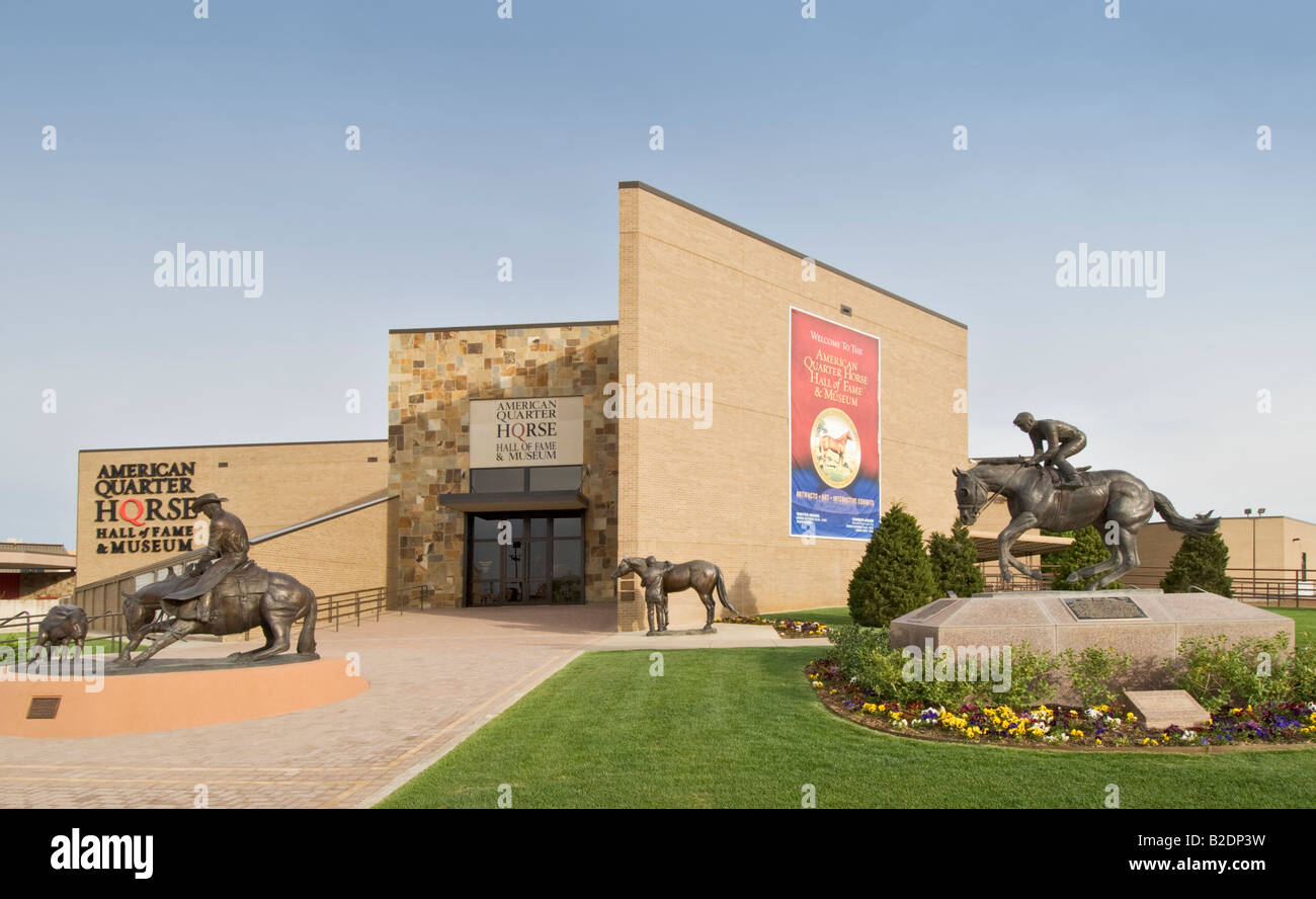 Amarillo Texas American Quarter Horse Hall of Fame and Museum exterior Banque D'Images