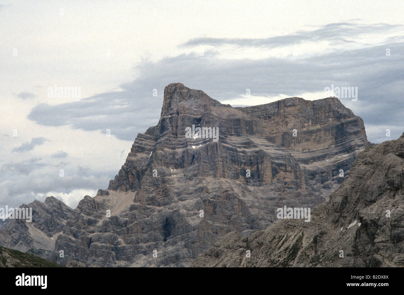 Monte Pelmo 3165 mètres dans les Dolomites en Italie du Nord Banque D'Images