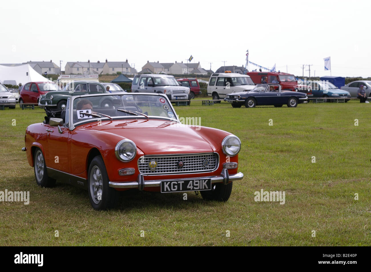 Vintage MG Midget Banque D'Images