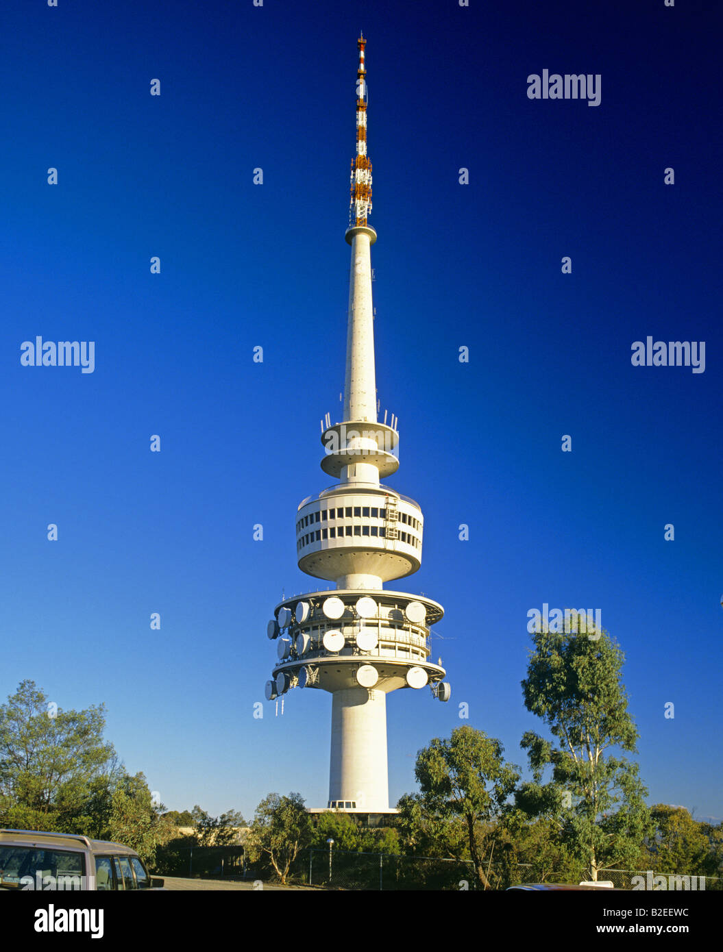 La tour Telstra Canberra Australie Banque D'Images
