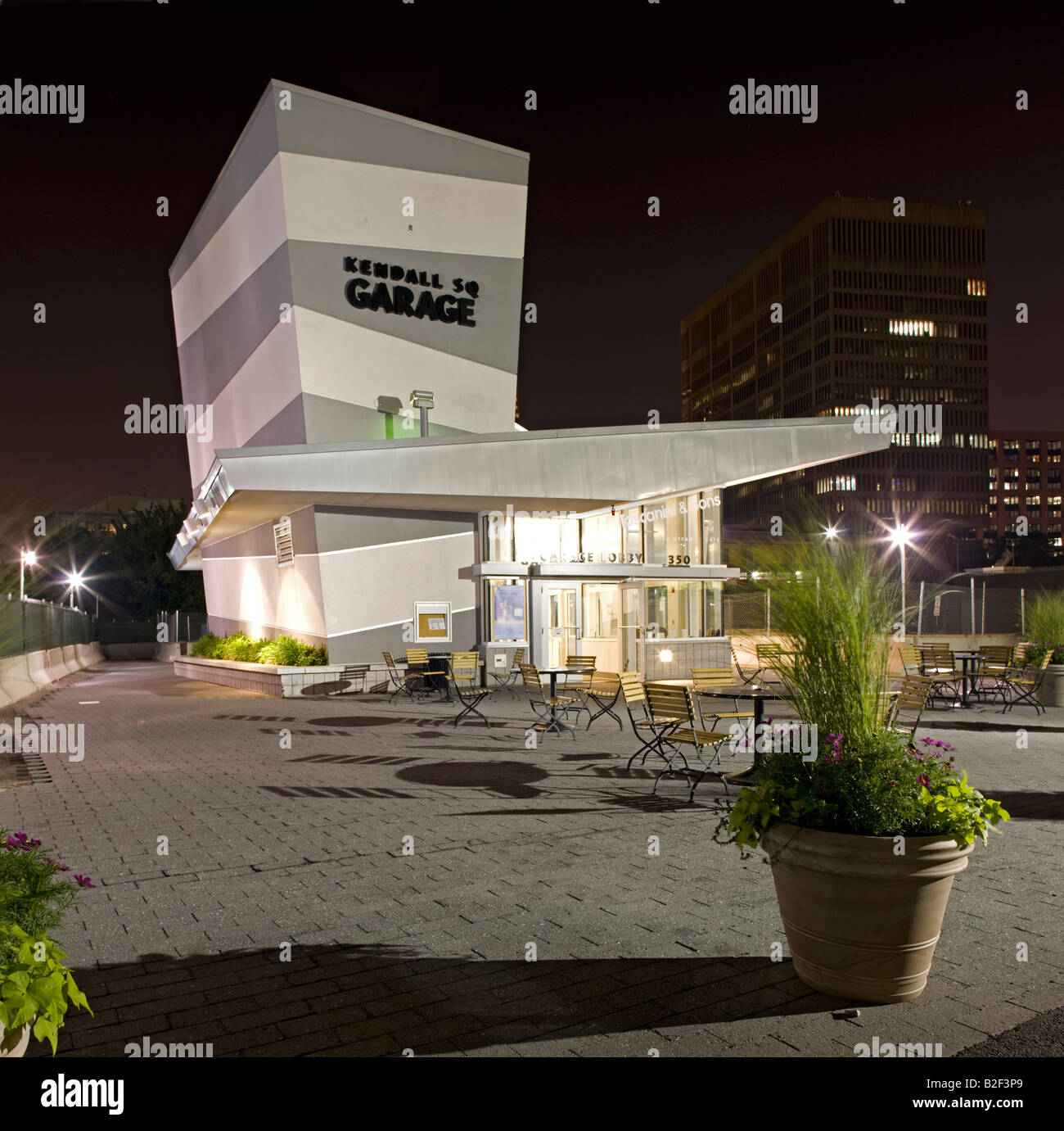 Kendall Square Sud Garage, 50 rue Kendall, Cambridge, Massachusetts, USA Banque D'Images