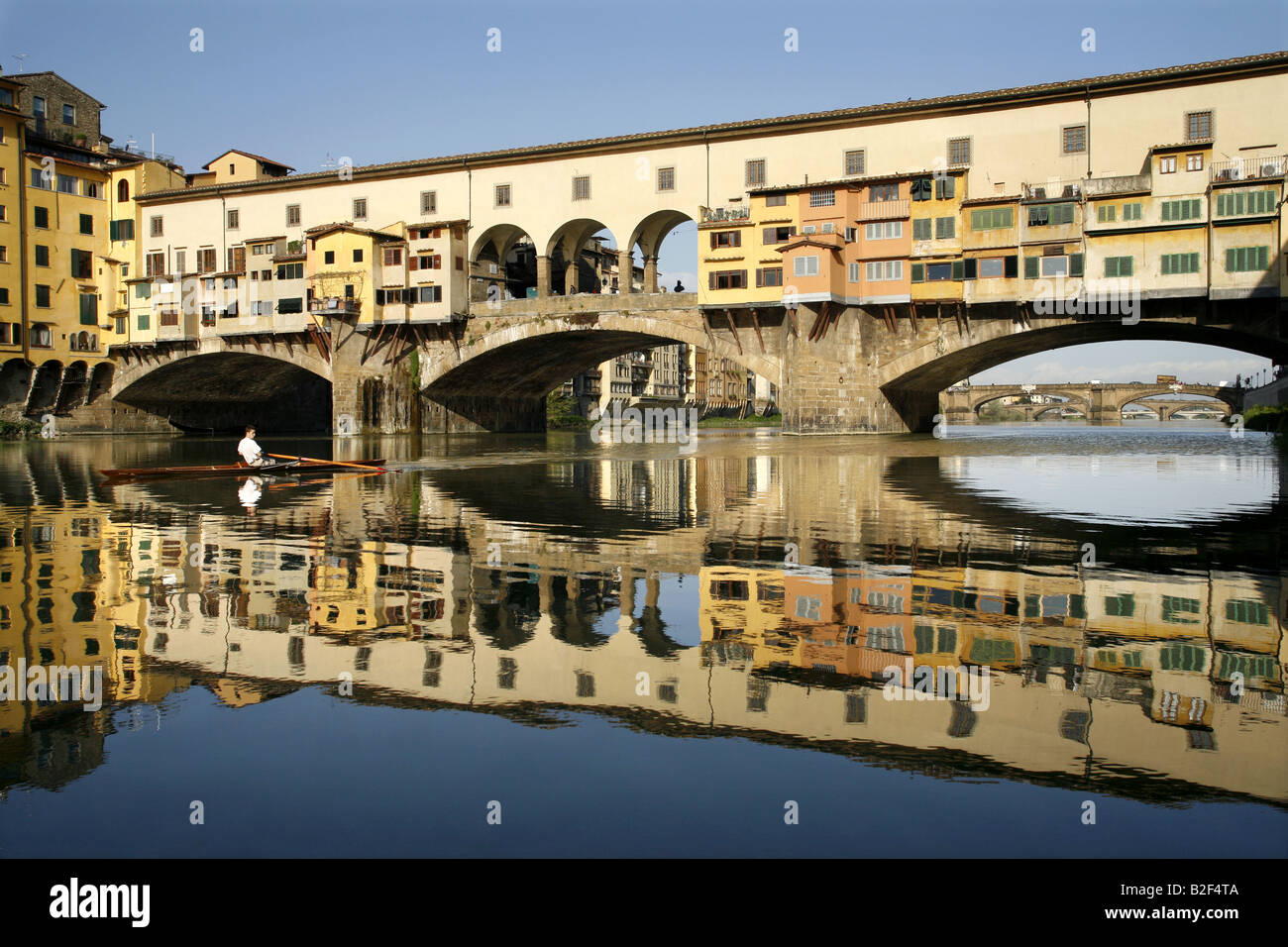 Le Ponte Vecchio, Florence, Toscane, Italie Banque D'Images