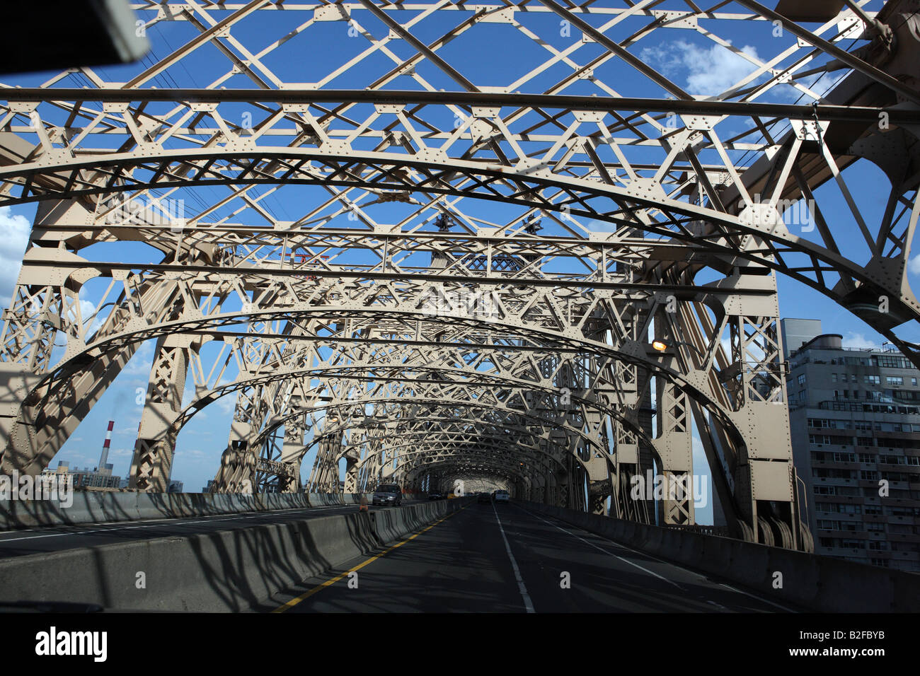 (59e Rue) Queensboro Bridge, entre Manhattan et Long Island City. Banque D'Images