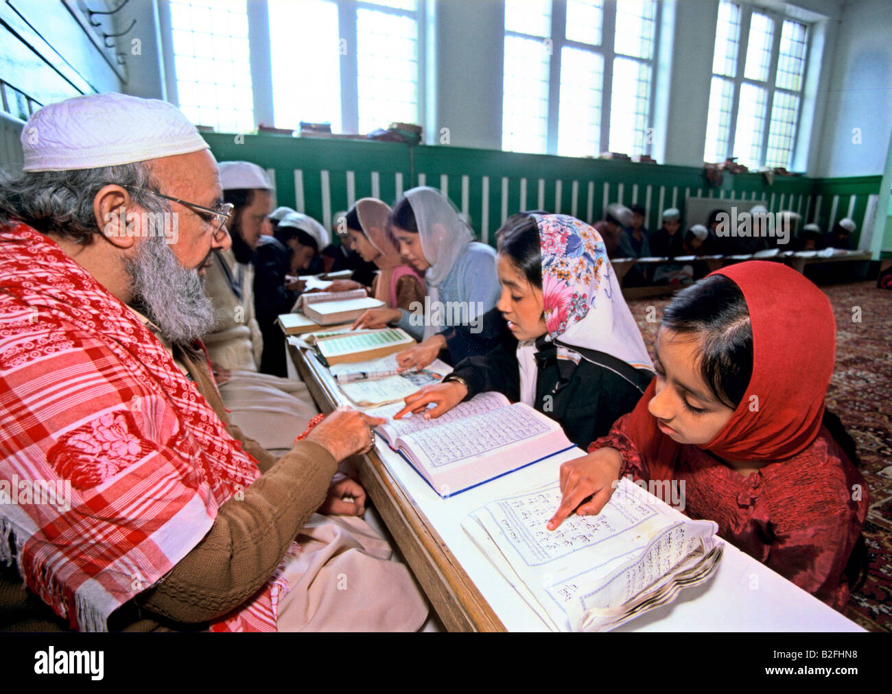 Pour étudier le Coran à une école islamique à Bradford Banque D'Images